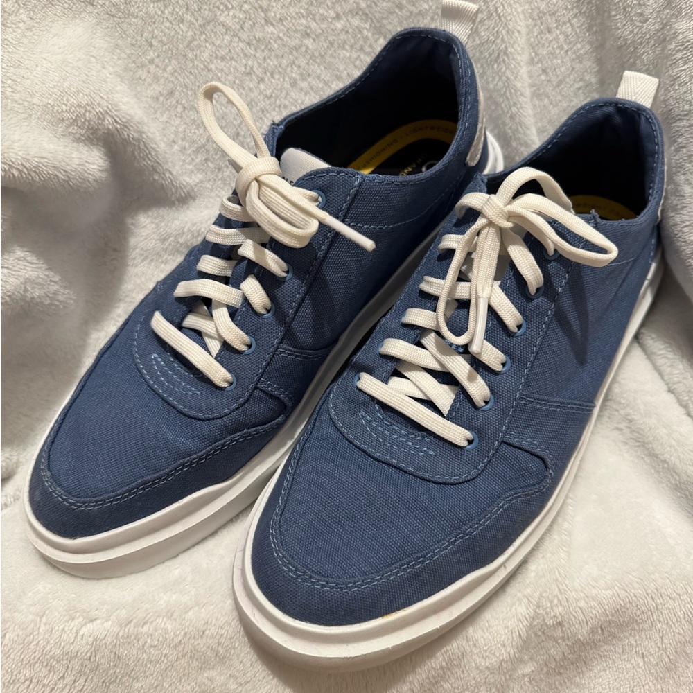 Cole Haan Blue and White Sneakers Canvas Casual